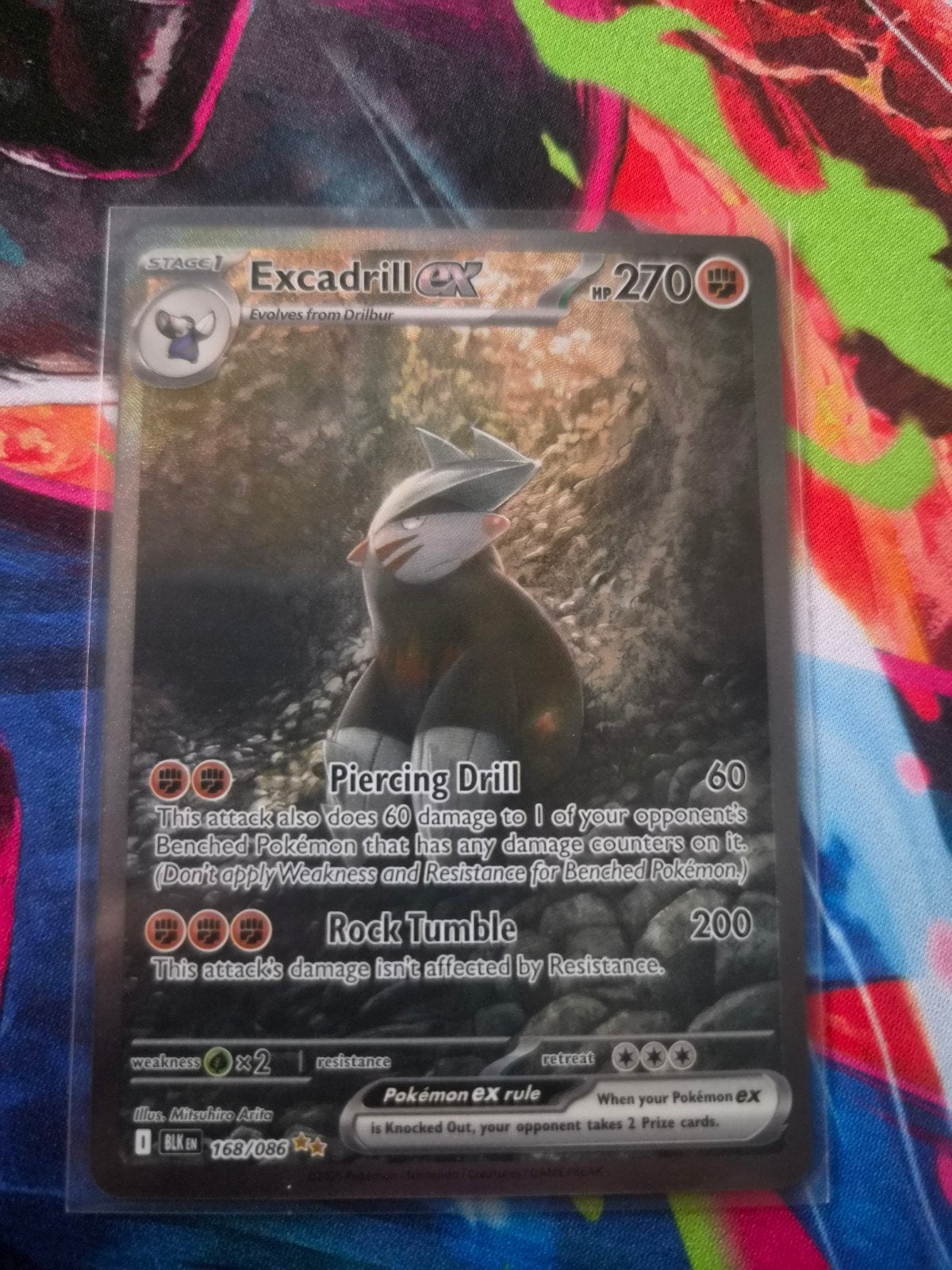 Excadrill ex 168/086 Pokémon kaart, Ophalen of Verzenden, Zo goed als nieuw, Losse kaart