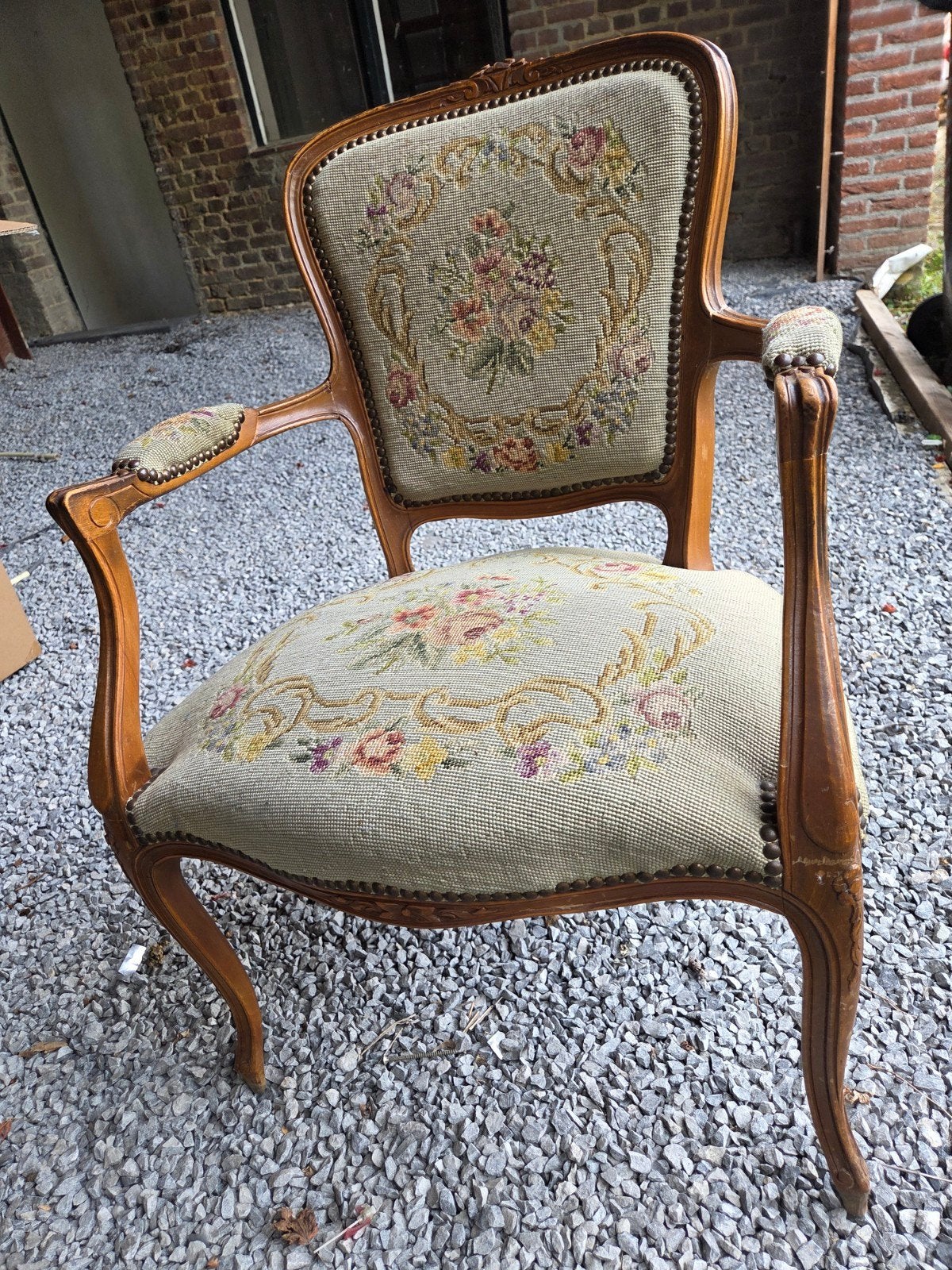 antieke stoel, Ophalen