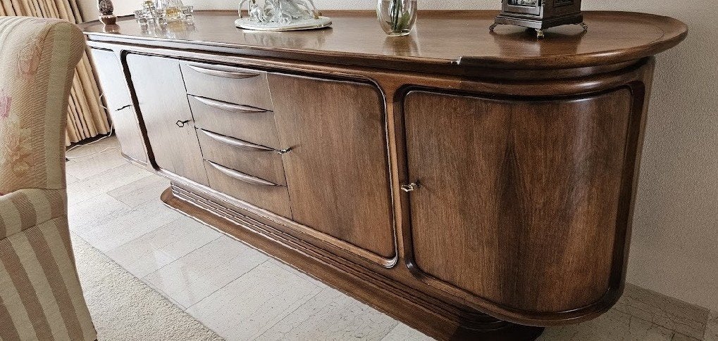 Dressoir Vintage Design A.A. Patijn, Huis en Inrichting, Kasten | Dressoirs, Gebruikt, 200 cm of meer, 50 tot 75 cm, Met lade(s)