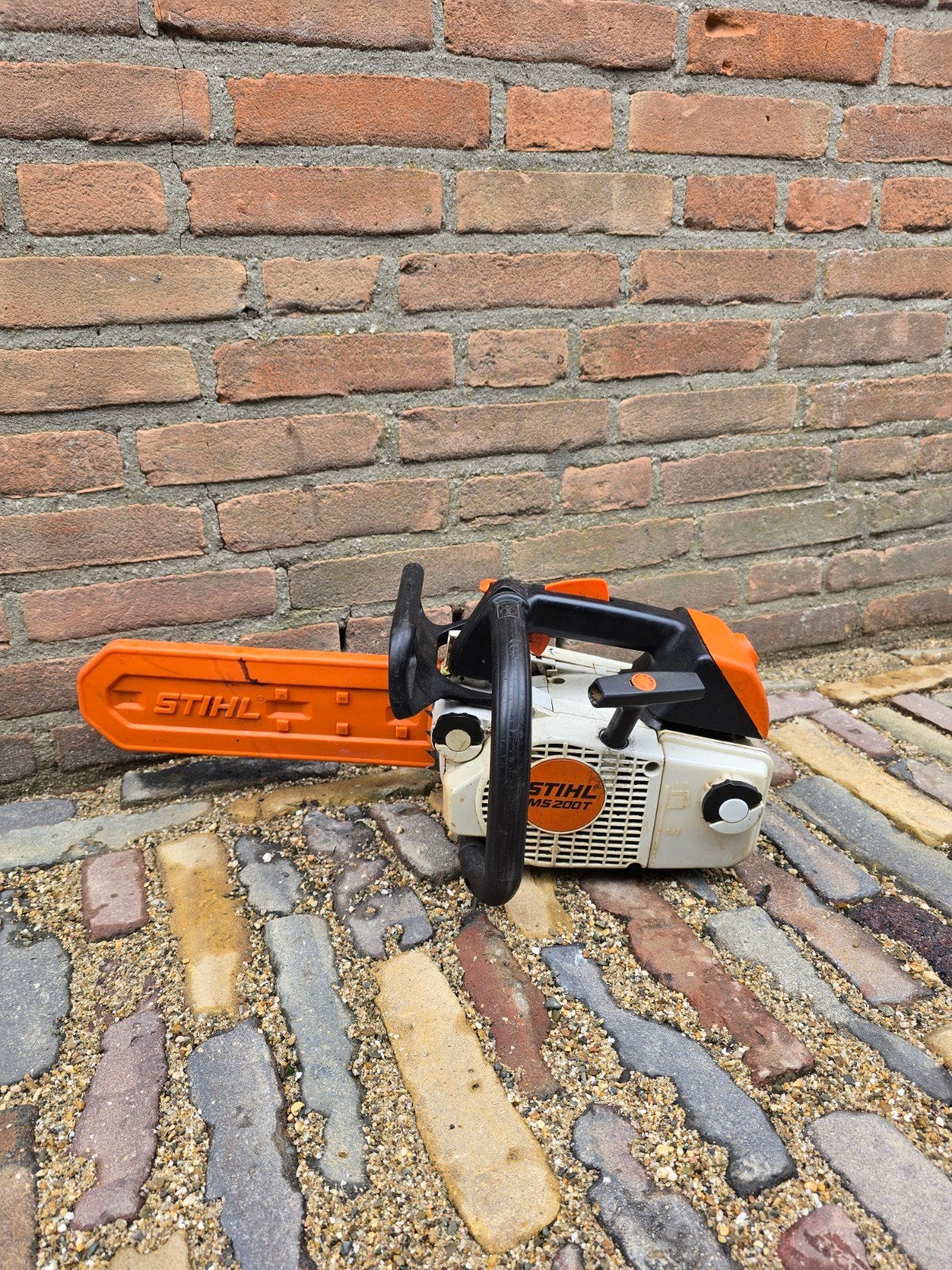 Stihl MS200 T benzine kettingzaag ms 200 t, Tuin en Terras, Hand-tuingereedschap, Ophalen, Gebruikt