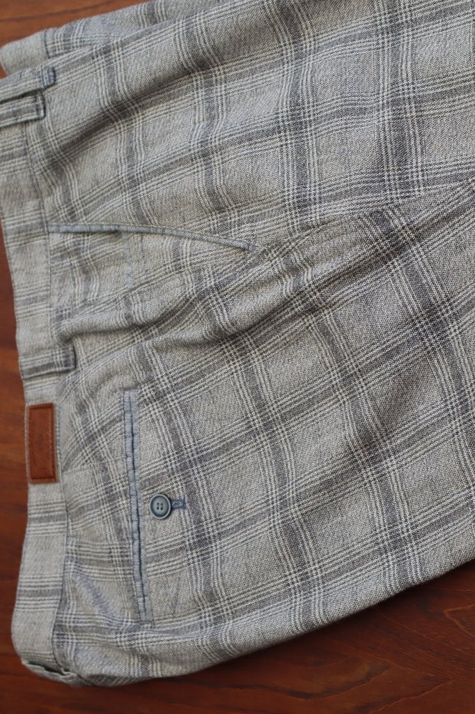 Heren M.E.N.S pantalon ruit beige grijs maat 27 zgan, M.E.N.S., Maat 56/58 (XL), Ophalen of Verzenden, Zo goed als nieuw