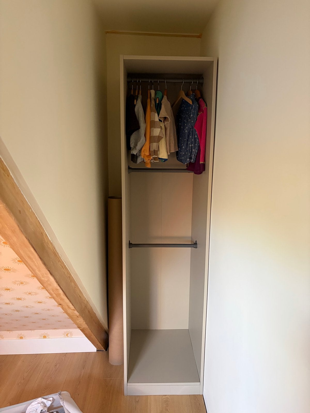 IKEA PAX Basiselement kledingkast, grijsbeige, Ophalen, Minder dan 50 cm, 200 cm of meer, Zo goed als nieuw