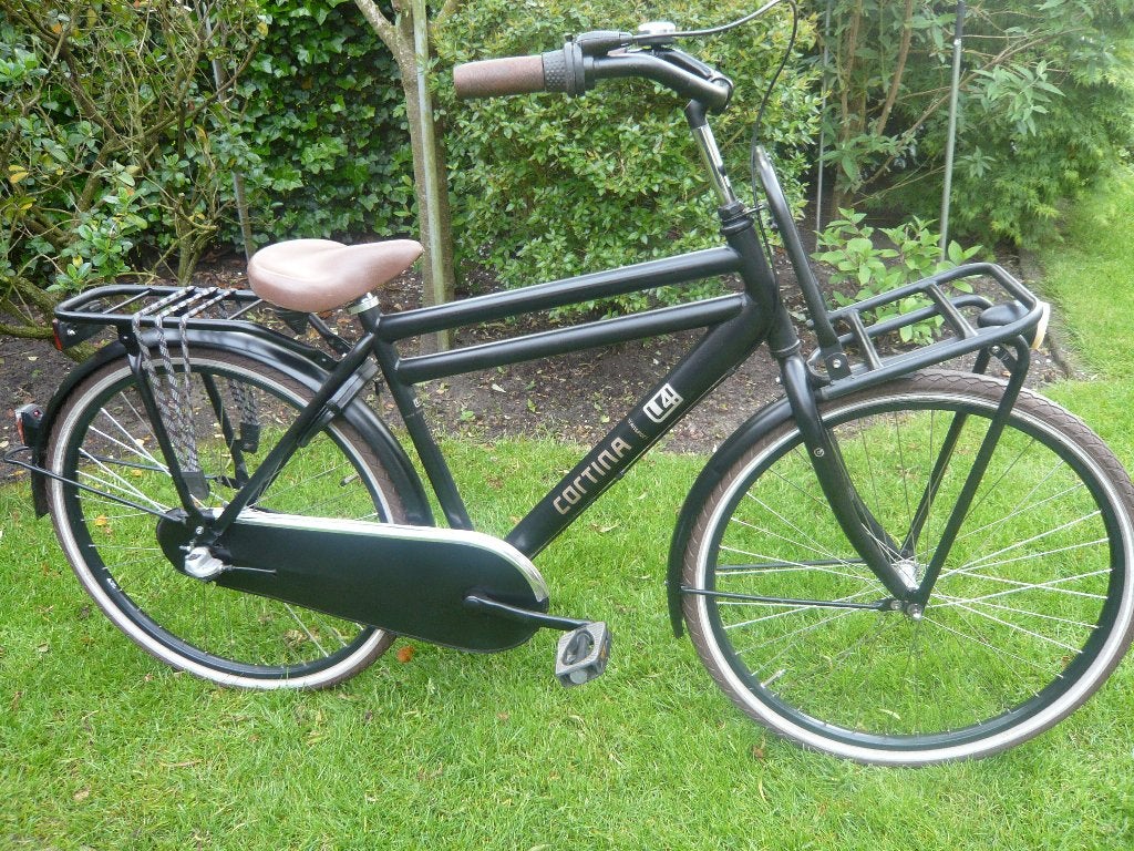 mooie zwarte  CORTINA U4 Transport 26"" 47cm 3 versnelling, Fietsen en Brommers, Fietsen | Jongens, Terugtraprem, Gebruikt, Versnellingen
