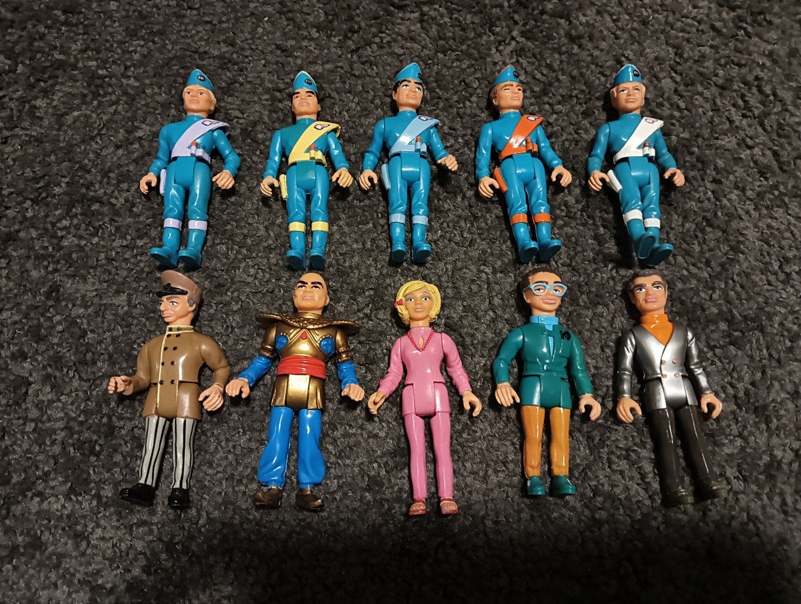 Thunderbirds figuren complete set, Ophalen of Verzenden, Actiefiguur of Pop