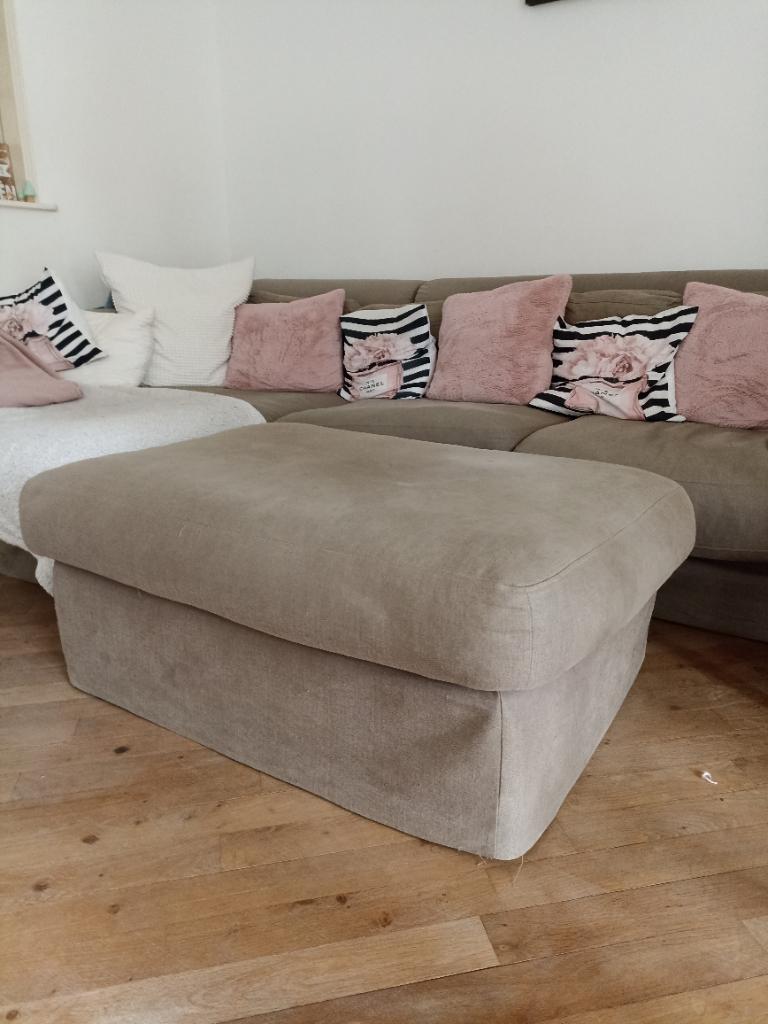 Hocker/ poef Montel, Huis en Inrichting, Ophalen, Gebruikt, 100 tot 125 cm, Stof