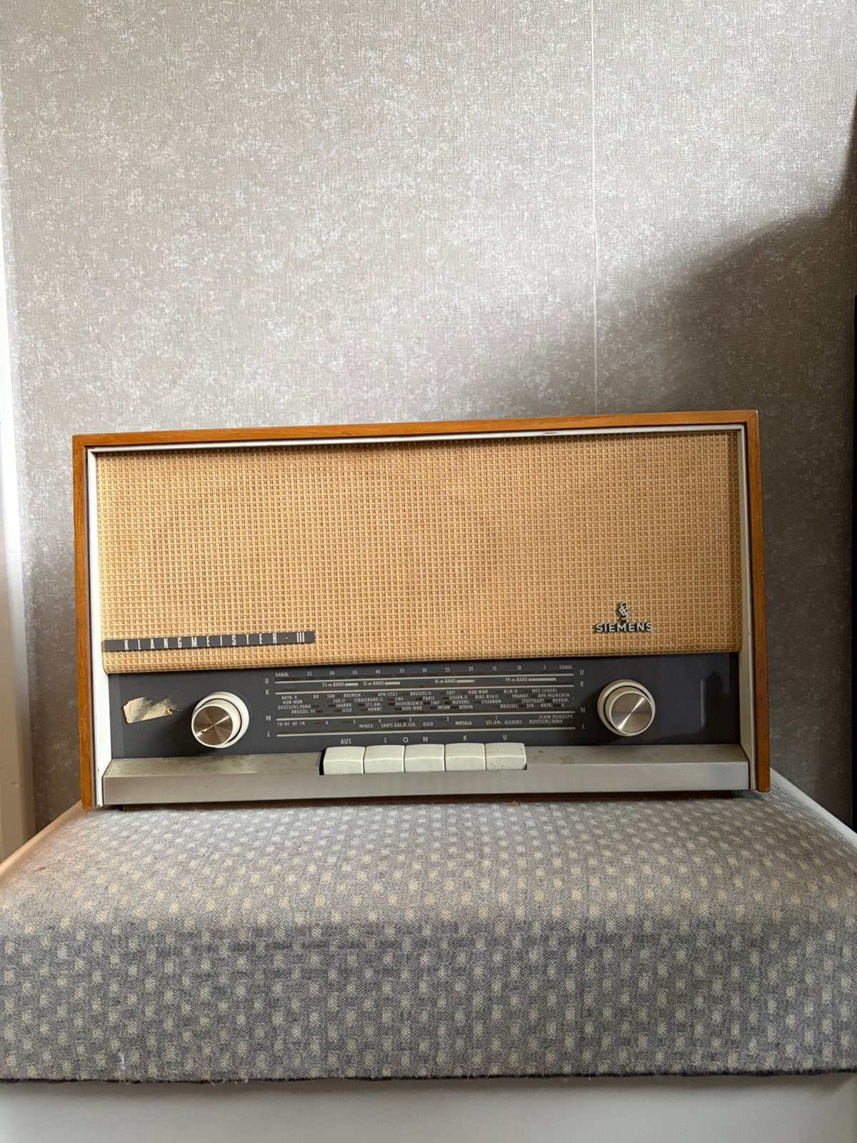 Siemens Klangmeister III Typ RG 43 Radio - Vintage, Audio, Tv en Foto, Ophalen, Gebruikt, Radio