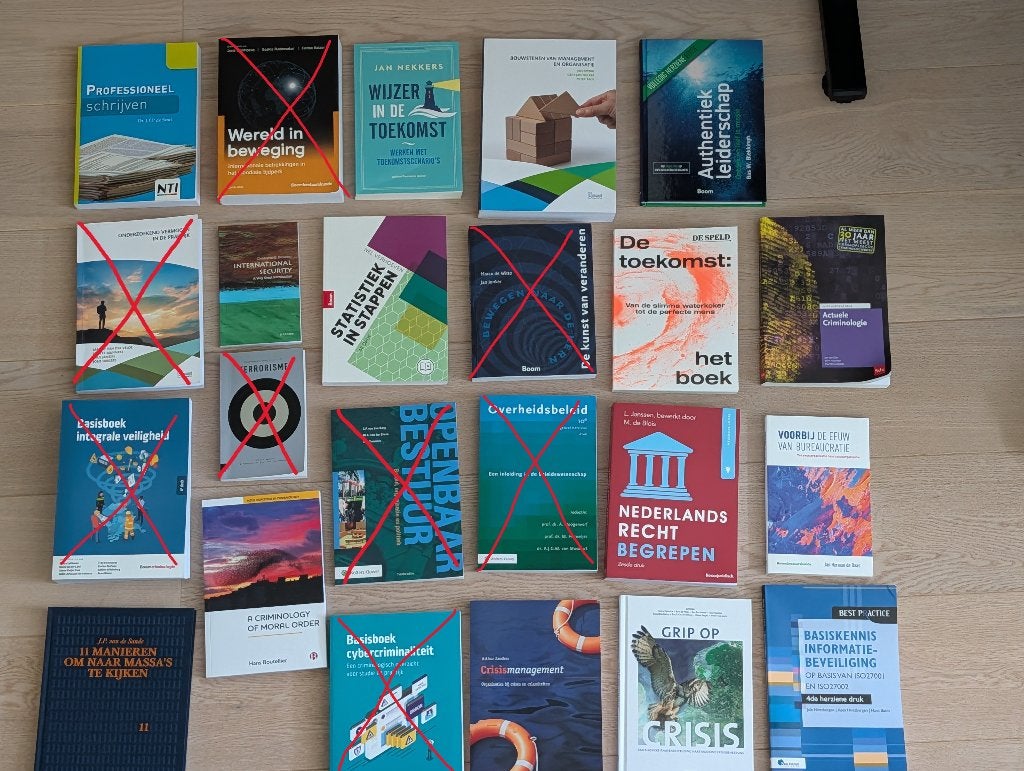 Set HBO Integrale Veiligheid, 15 studieboeken IVK, Diverse auteurs, Zo goed als nieuw, Gamma, HBO