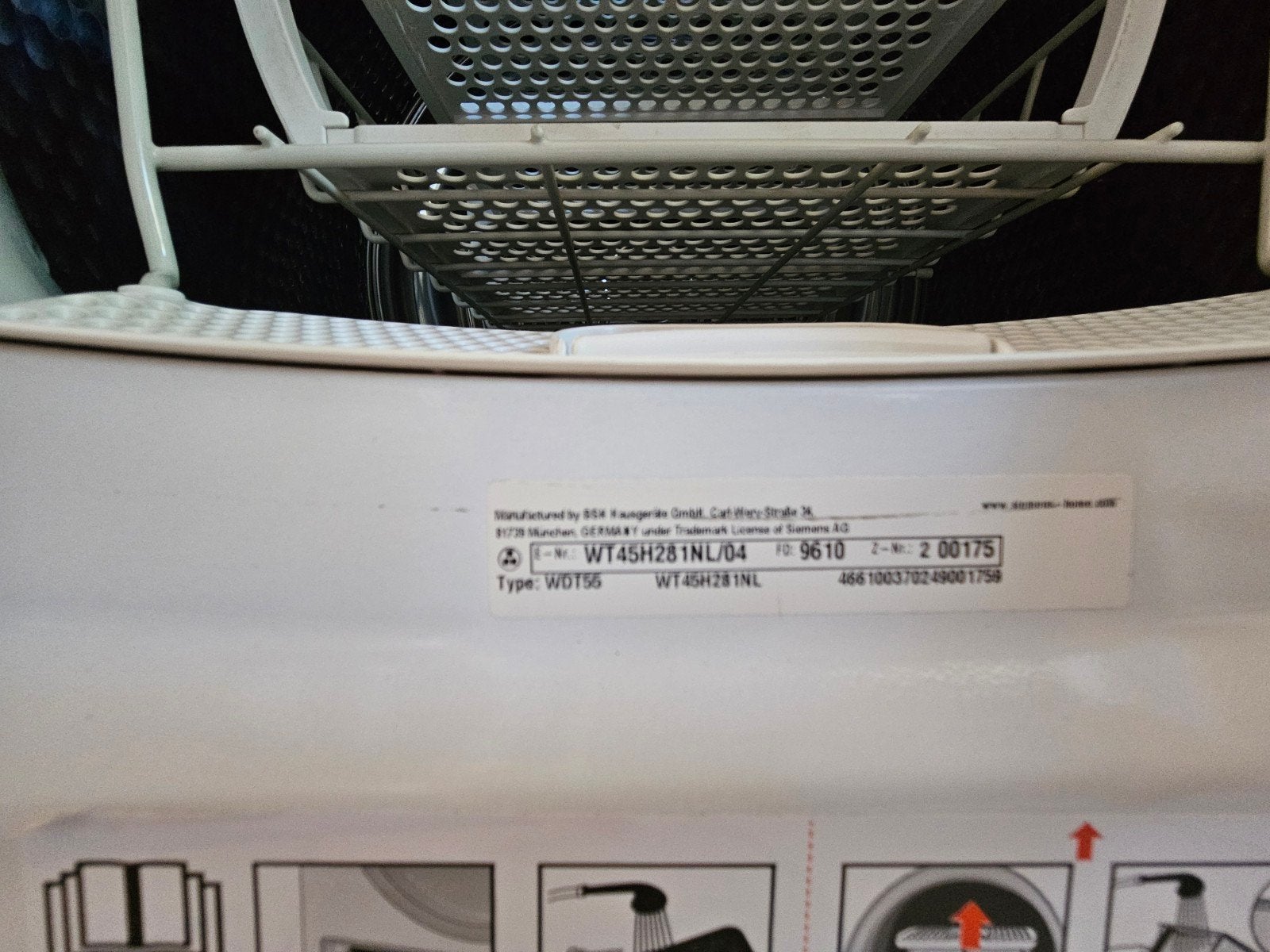 Siemens WT45H281NL/04 iSensoric warmtepompdroger