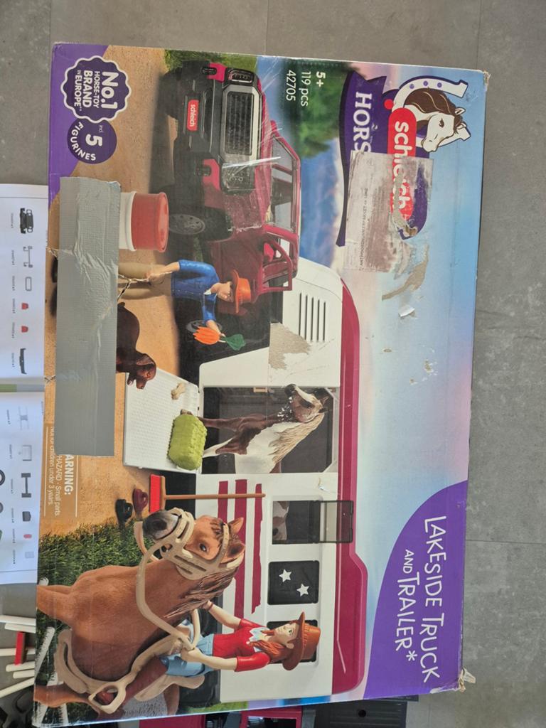Schleich Horse Club Lakeside Truck en Trailer (42705), Ophalen of Verzenden, Zo goed als nieuw