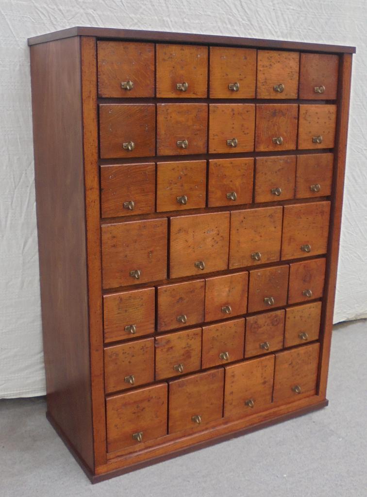 Ladekast apothekerskast winkelkast, Huis en Inrichting, Kasten | Ladekasten, Gebruikt, 5 laden of meer, 100 tot 150 cm, 25 tot 50 cm