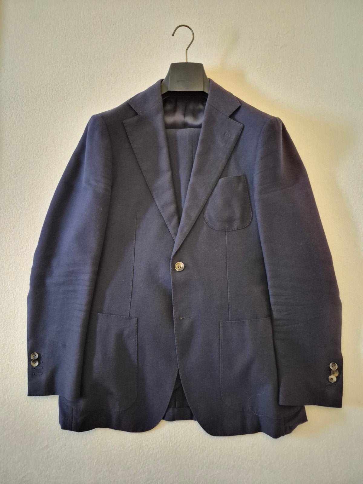 Suitsupply pak Hudson maat 48 blauw katoen, Ophalen of Verzenden, Gedragen, Suitsupply, Maat 48/50 (M)