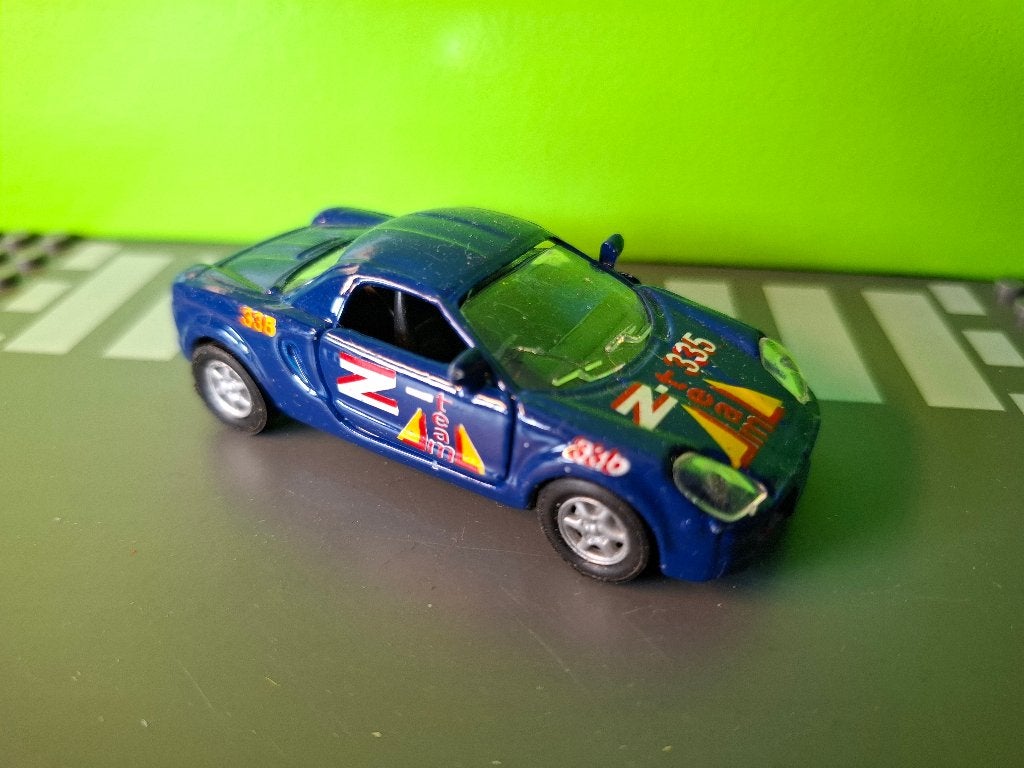 Onbekend - Toyota MR-2 [blauw] 1/55, Ophalen of Verzenden, Gebruikt, Auto