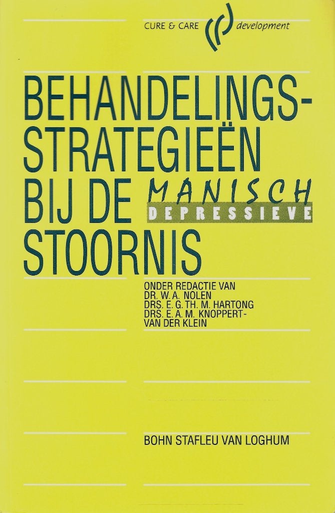 BEHANDELINGS-STRATEGIEEN BIJ DE MANISCH DEPRESSIEVE STOORNIS, Ophalen of Verzenden, Zo goed als nieuw, Sociale psychologie, Diverse auteurs