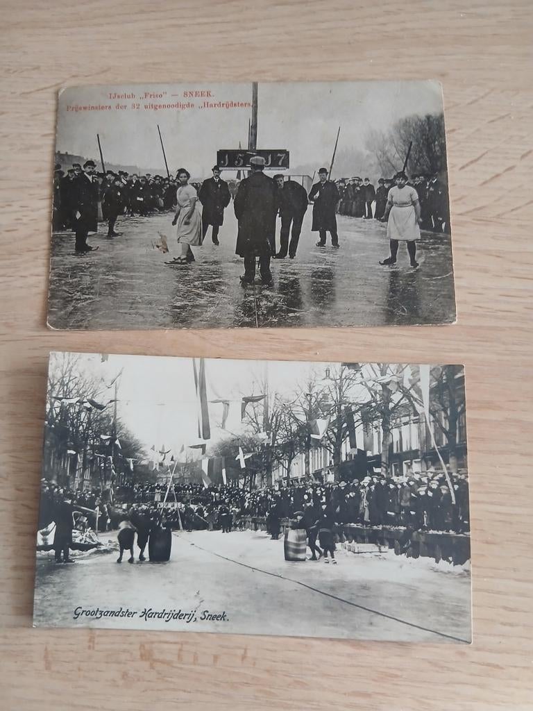 Oude kaarten van Sneek., Verzamelen, Ansichtkaarten | Nederland, Ophalen of Verzenden, Friesland