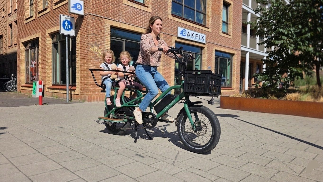 Nieuwe Jobobike Trancer Elektrische Bakfiets - Tweelingfiets