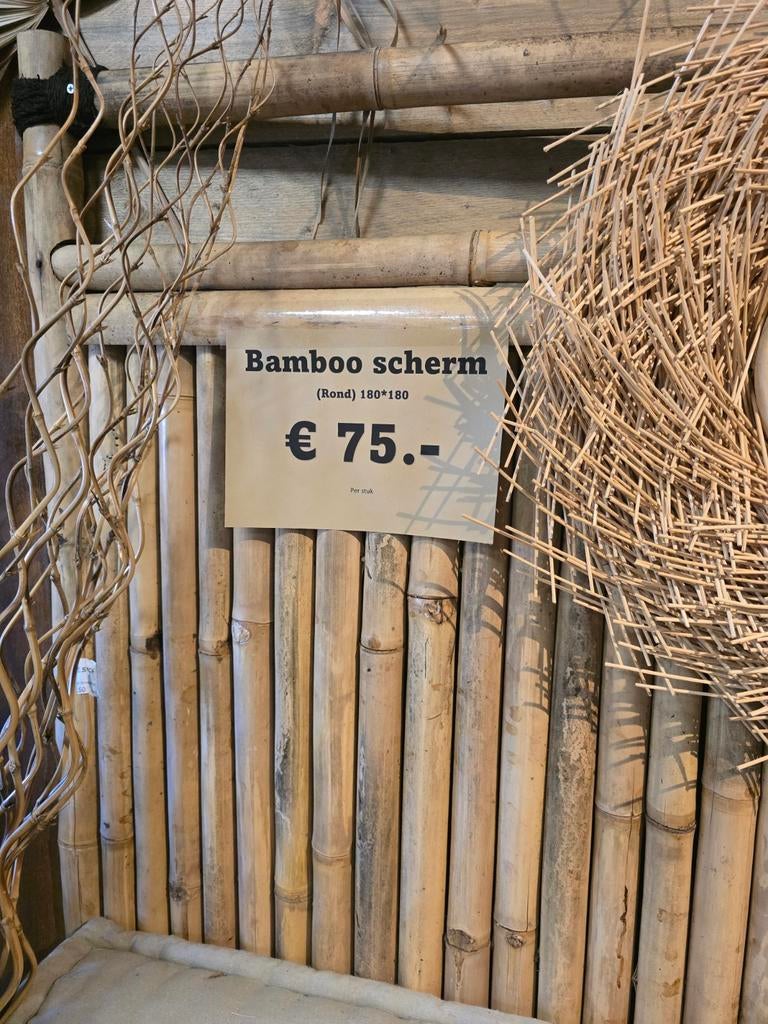 Diverse bamboe schermen - vraag naar voorraad, Overige materialen, 1 tot 2 meter, Minder dan 3 meter, Nieuw