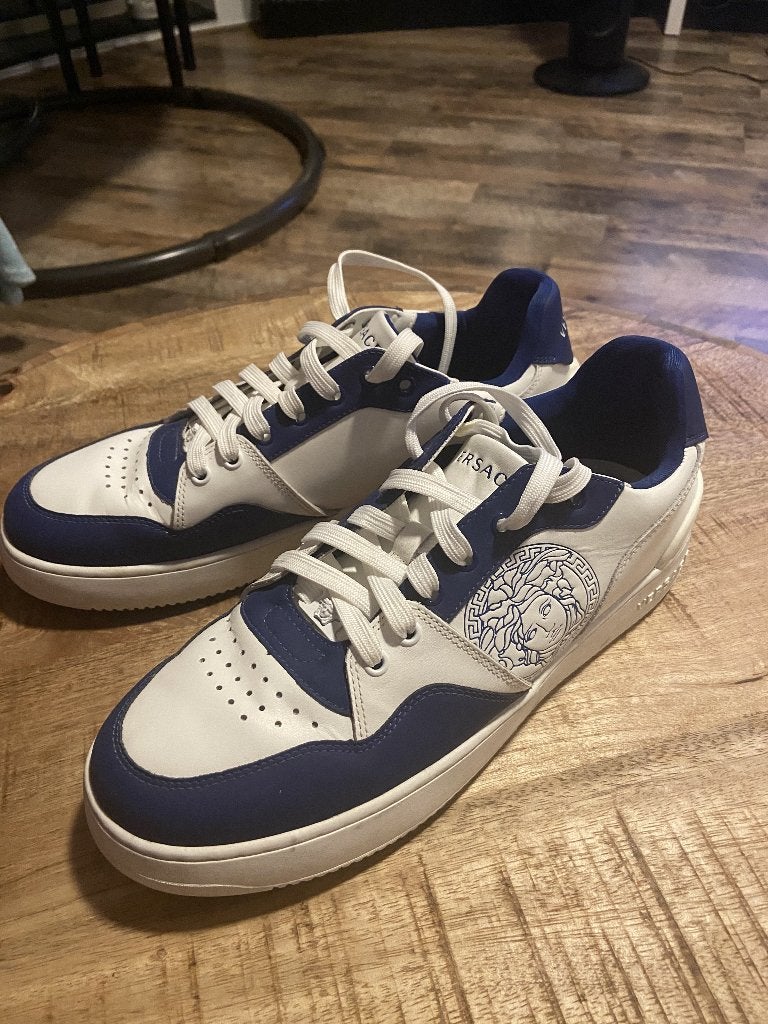 Versace Sneakers Heren – Maat 43, Wit, Ophalen of Verzenden, Versace, Sneakers of Gympen