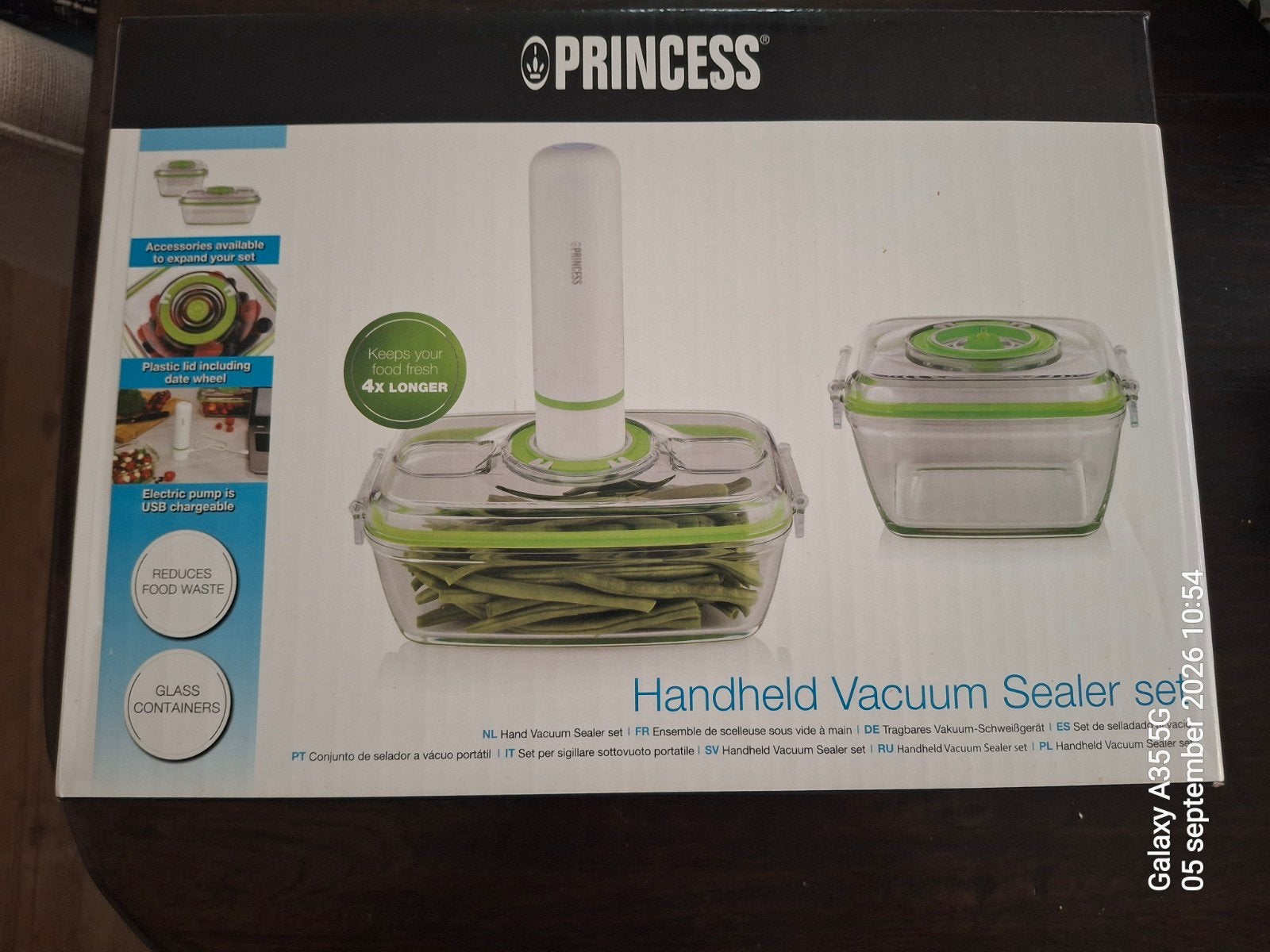 Princess 01.492985.01.001 Hand Vacuum Sealer set, Ophalen of Verzenden, Nieuw