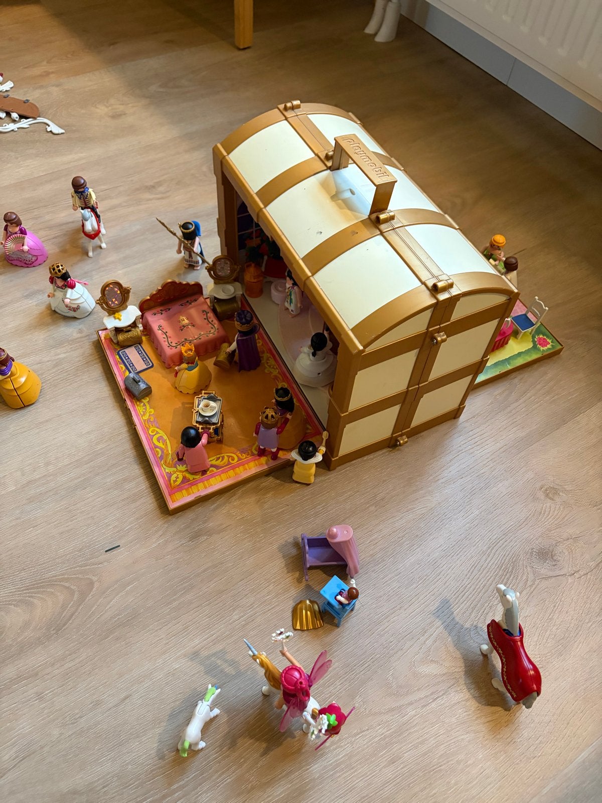 Playmobil kasteel in handige koffer, Gebruikt, Complete set, Fantasy, Ophalen of Verzenden