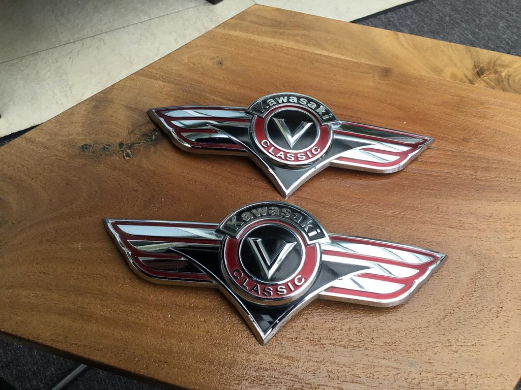 Kawasaki V Classic tank emblemen, Ophalen of Verzenden, Gebruikt