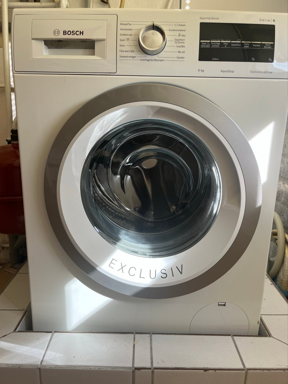 Bosch Serie 6 Wasmachine 8kg - Zo goed als nieuw, Witgoed en Apparatuur, Ophalen, Zo goed als nieuw, Voorlader, Kort programma