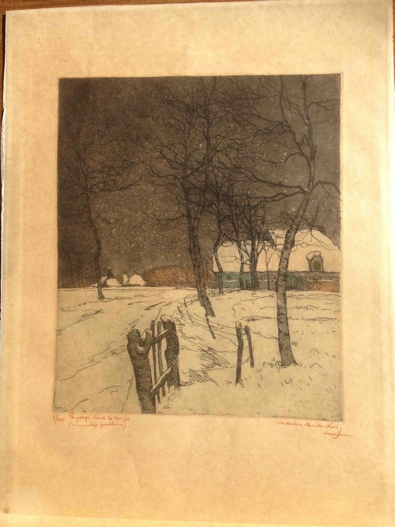 originele ets van Martin vander Looj, Ophalen of Verzenden