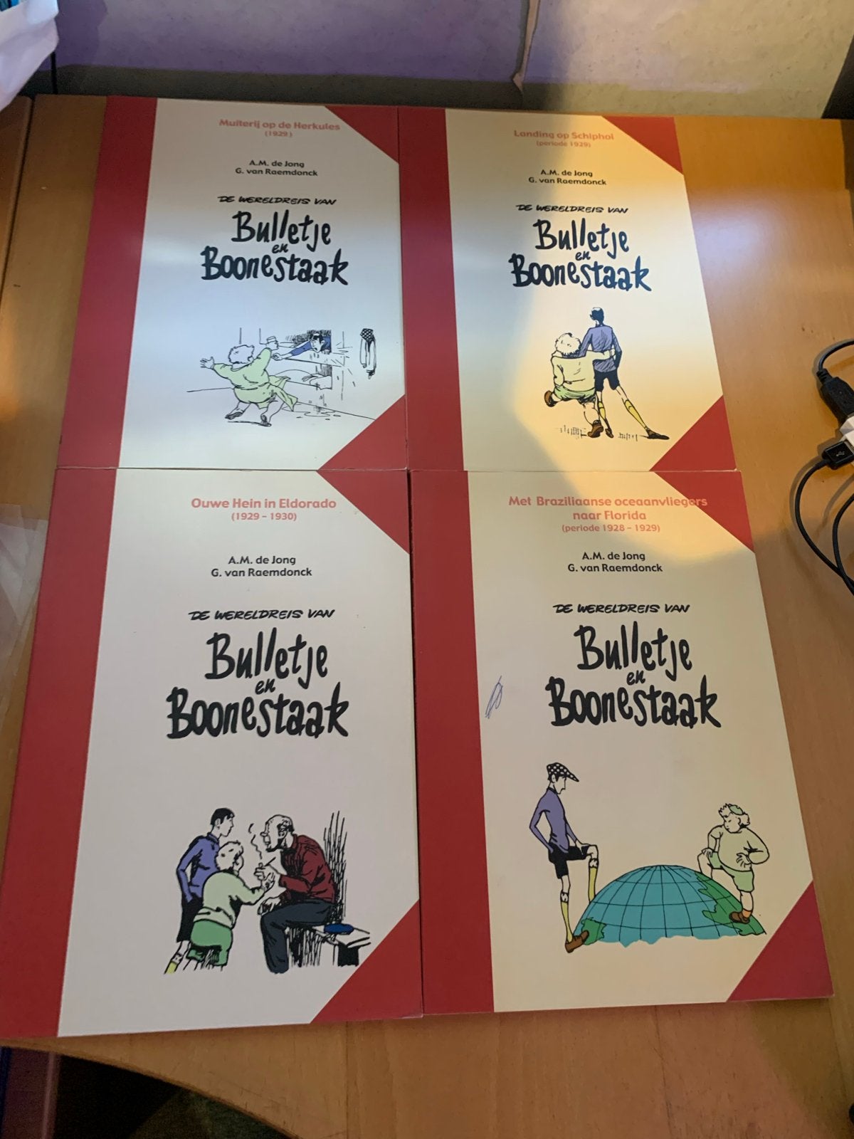 De Wereldreis van Bulletje en Boonestaak - 4 delen, Meerdere stripboeken, Ophalen of Verzenden, Zo goed als nieuw