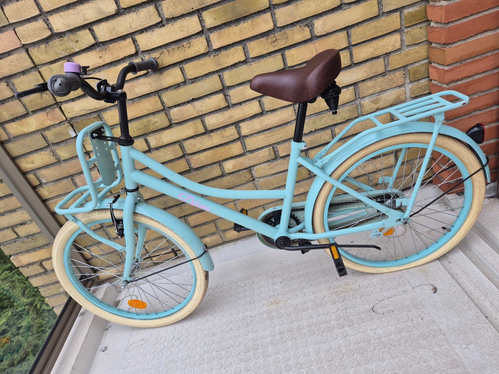 Kinderfiets Blauw/groen Diva 22 inch, Fietsen en Brommers, Fietsen | Kinderfietsjes, Ophalen of Verzenden, Gebruikt, 16 tot 20 inch