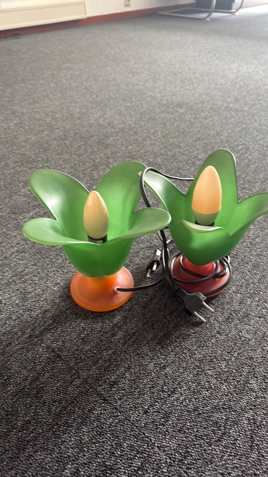 Vintege vandeheg lamp 2x, Ophalen of Verzenden, Gebruikt