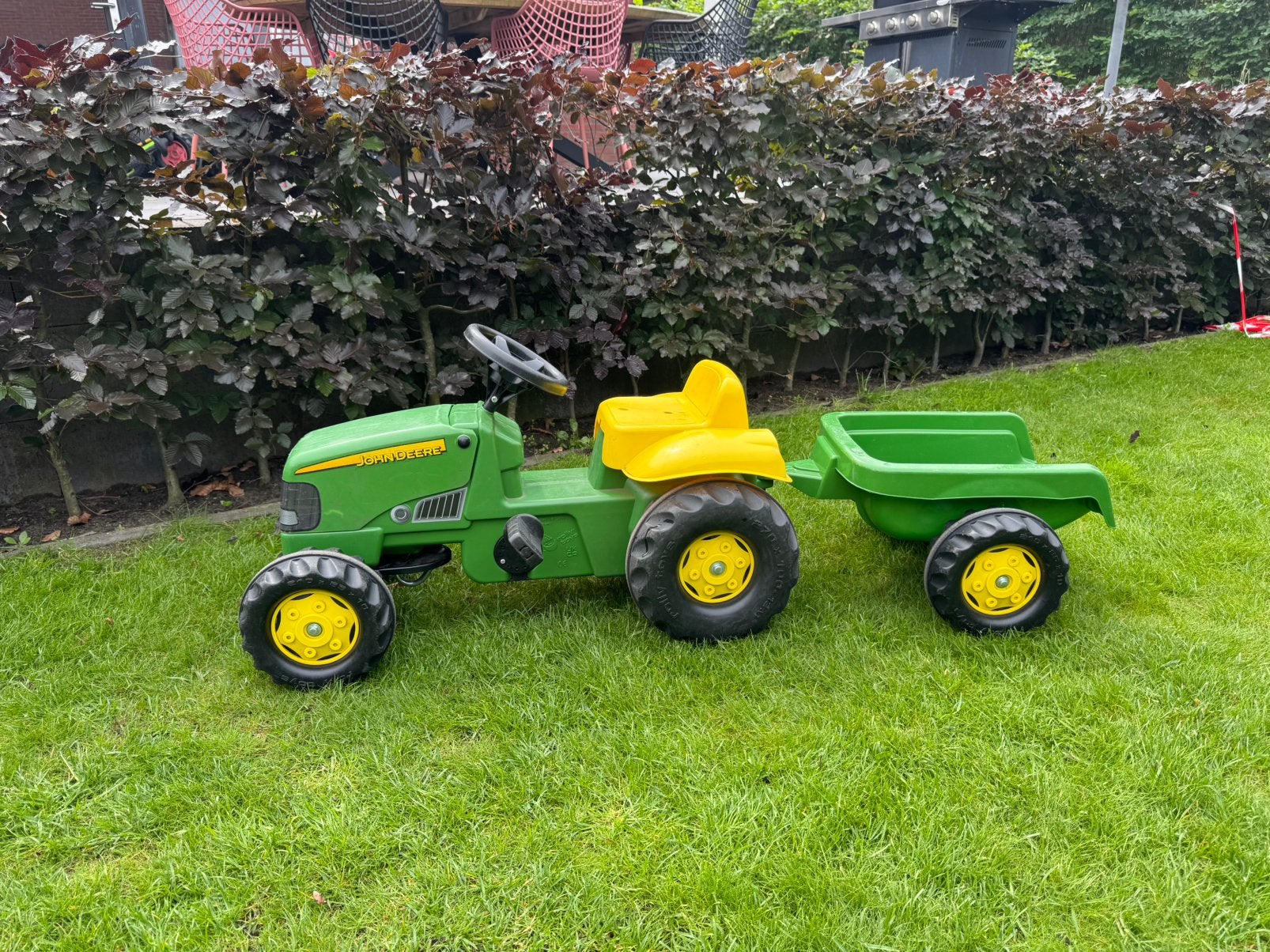 Rolly toys John Deere traptractor met aanganger, Ophalen of Verzenden