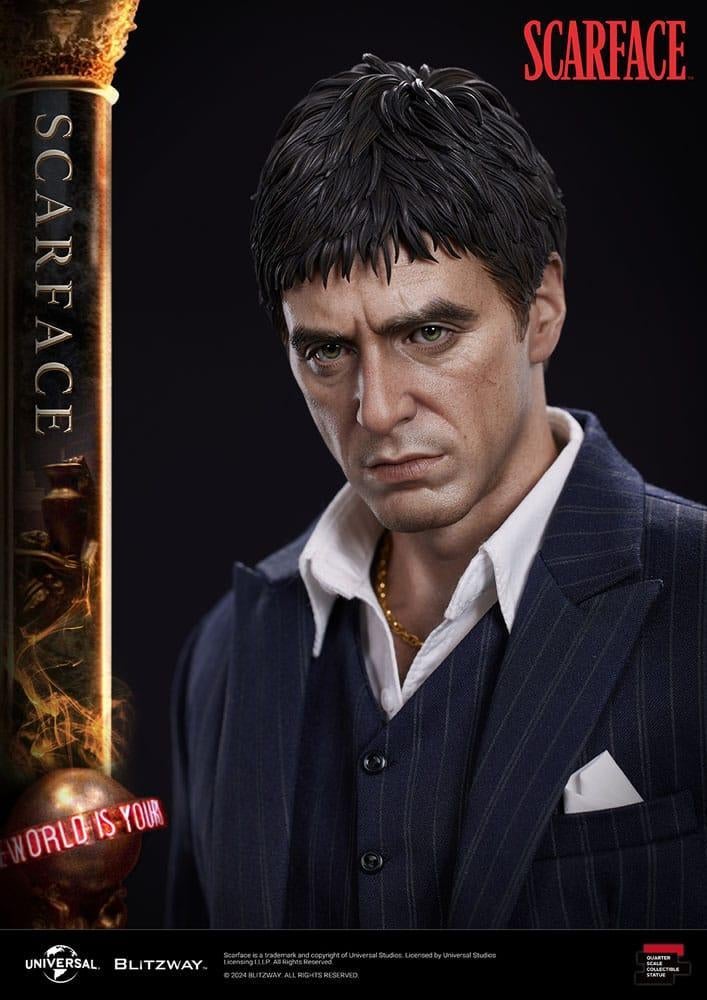 Blitzway Scarface Tony Montana Statue, Verzamelen, Beeldje, Replica of Model, West Campus 1 76863 Herxheim (DE; BLITZWAY Studios Co.)