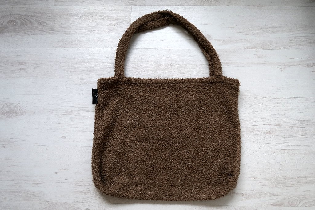 Wallabag tote bag / mama tas van Teddystof - bruin, Sieraden, Tassen en Uiterlijk, Ophalen of Verzenden, Zo goed als nieuw, Bruin