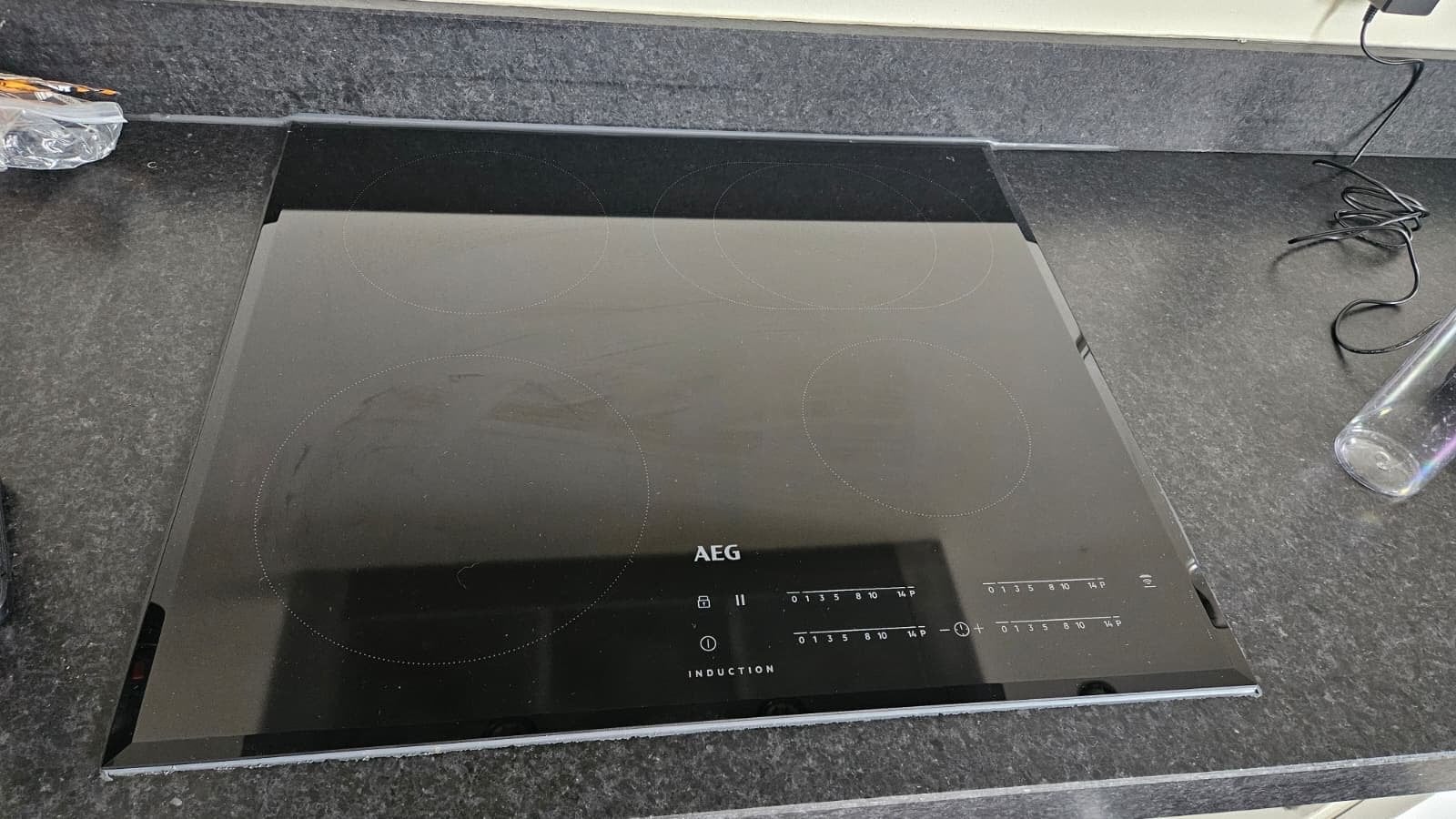 AEG IKB64411FB Inductiekookplaat - Zo goed als nieuw, Witgoed en Apparatuur, Kookplaten, Ophalen, 4 kookzones, Zo goed als nieuw