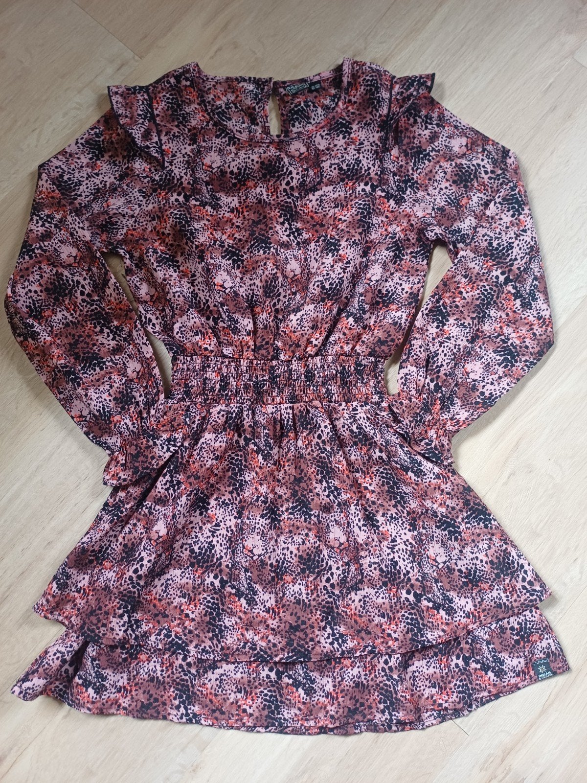 Indian Blue Jeans jurk met panterprint, maat 152, Ophalen of Verzenden, Zo goed als nieuw