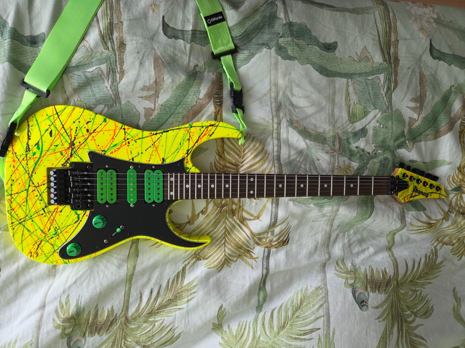 Ibanez RG505bk - refinished, Ophalen of Verzenden, Zo goed als nieuw, Solid body, Ibanez