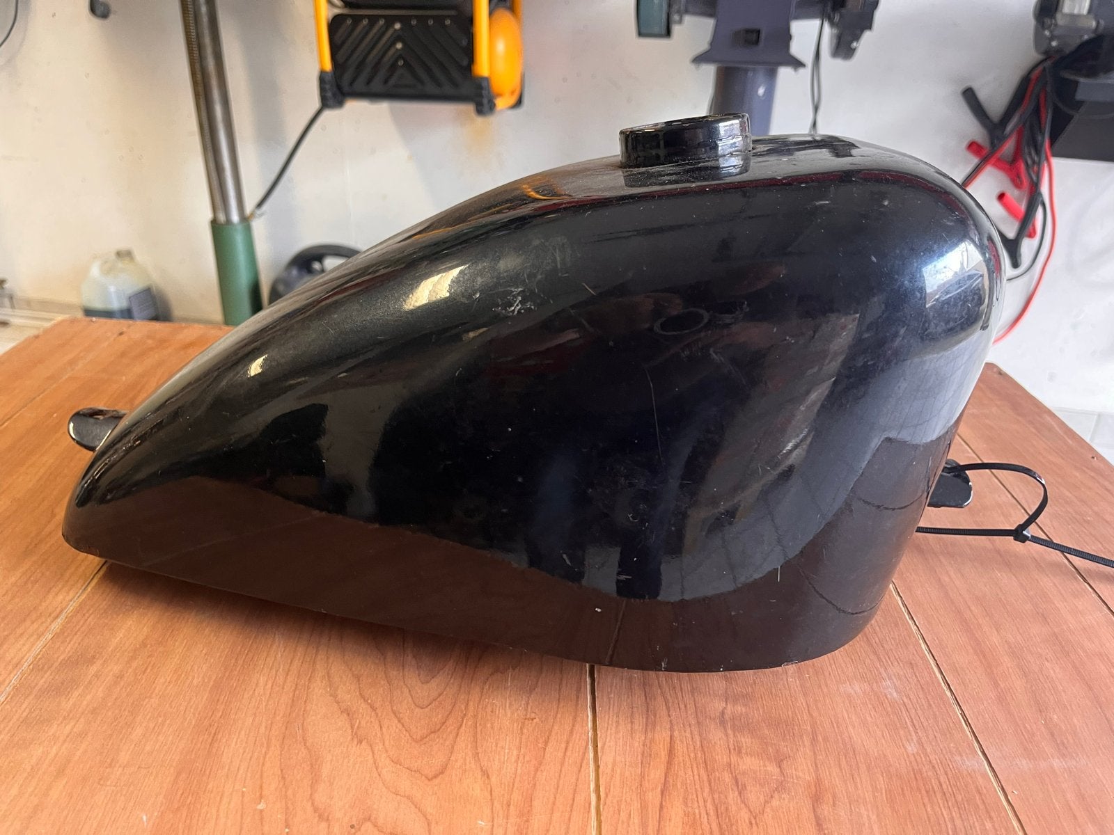 King Sportster tank - Oude zware kwaliteit, lage tunnel, Ophalen of Verzenden, Gebruikt