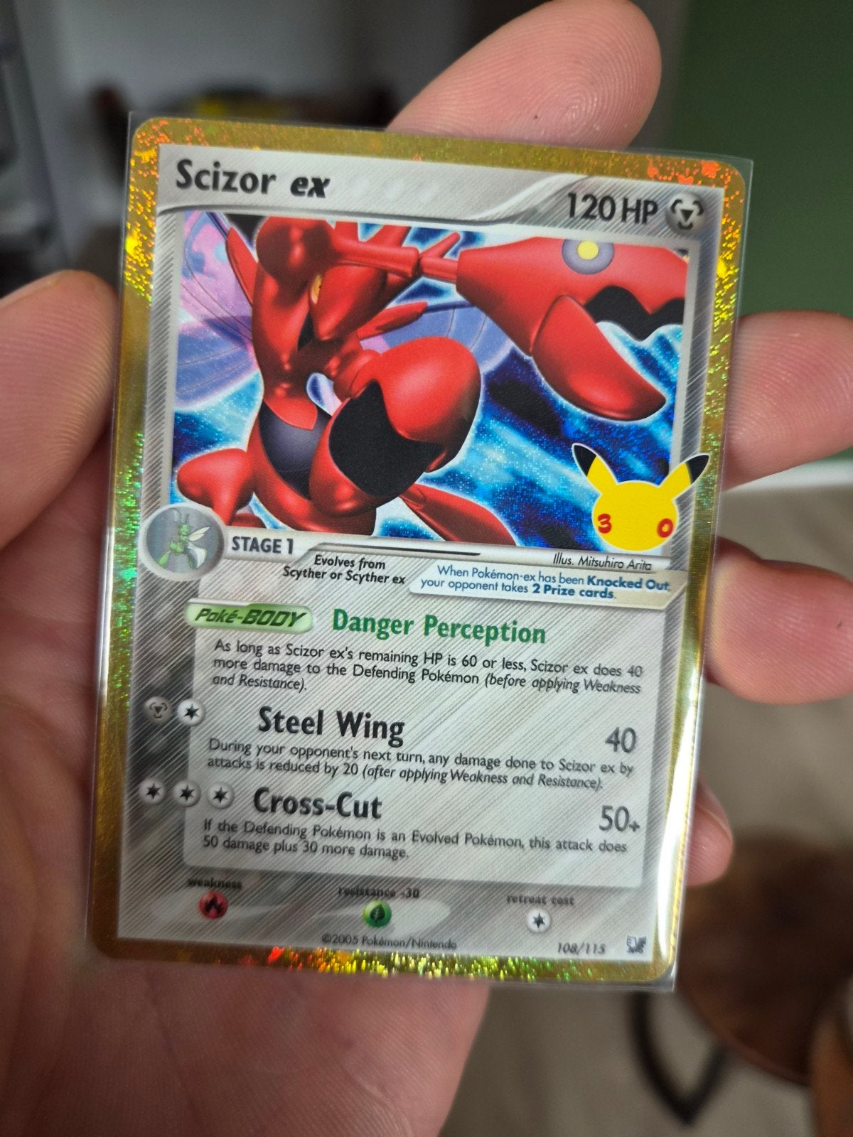 Scizor ex 108/115 - 30th Celebration Pokémon Kaart, Hobby en Vrije tijd, Ophalen, Nieuw