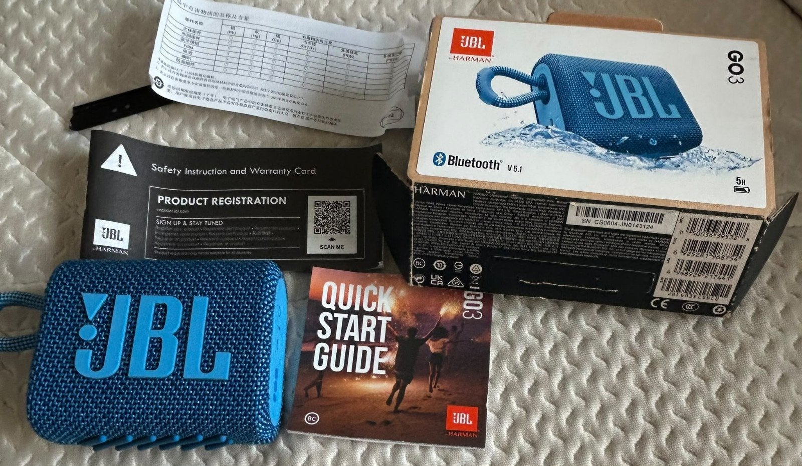JBL Go 3 Bluetooth Speaker Blauw - Slechts 1x gebruikt, Bluetooth, JBL, Ophalen of Verzenden, Zo goed als nieuw