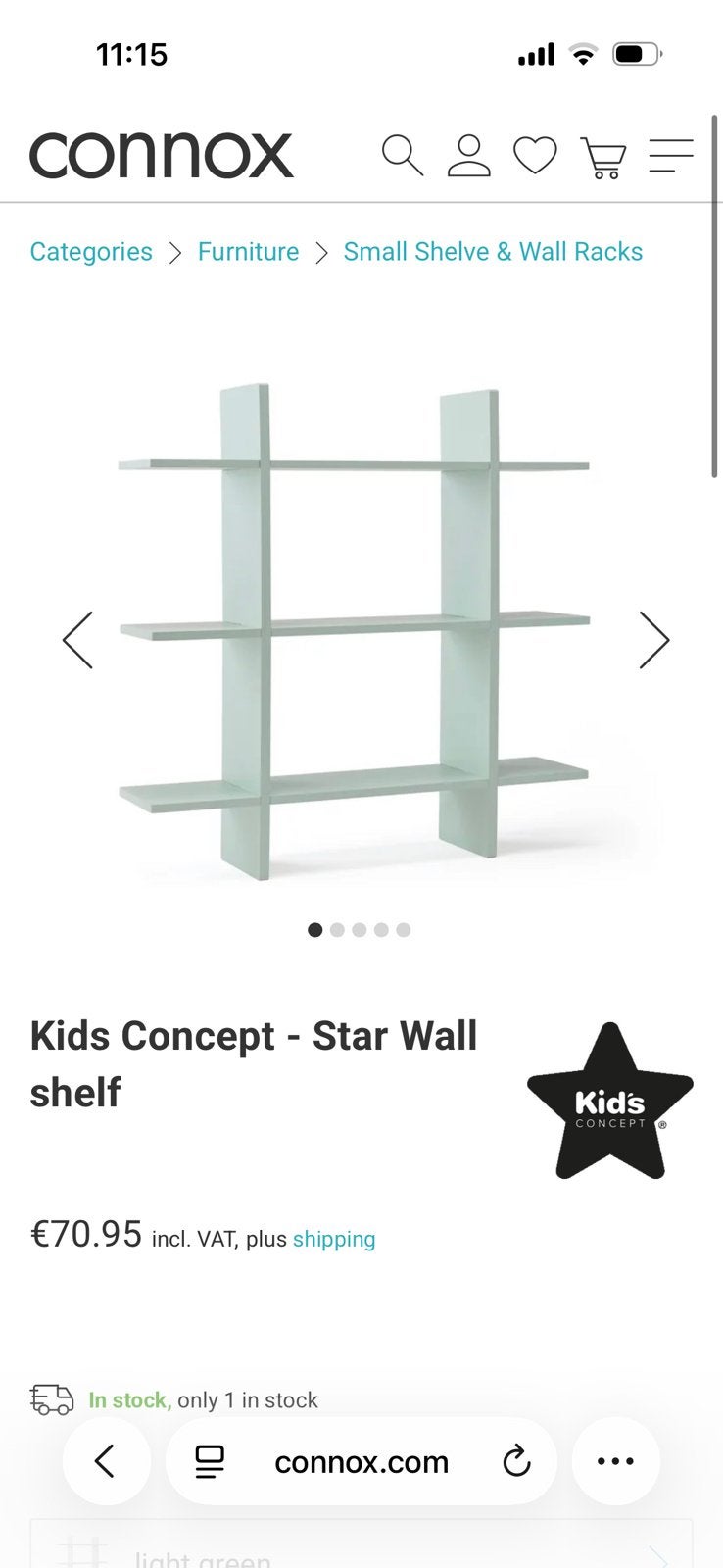Wandplank kids concept, Ophalen, Zo goed als nieuw