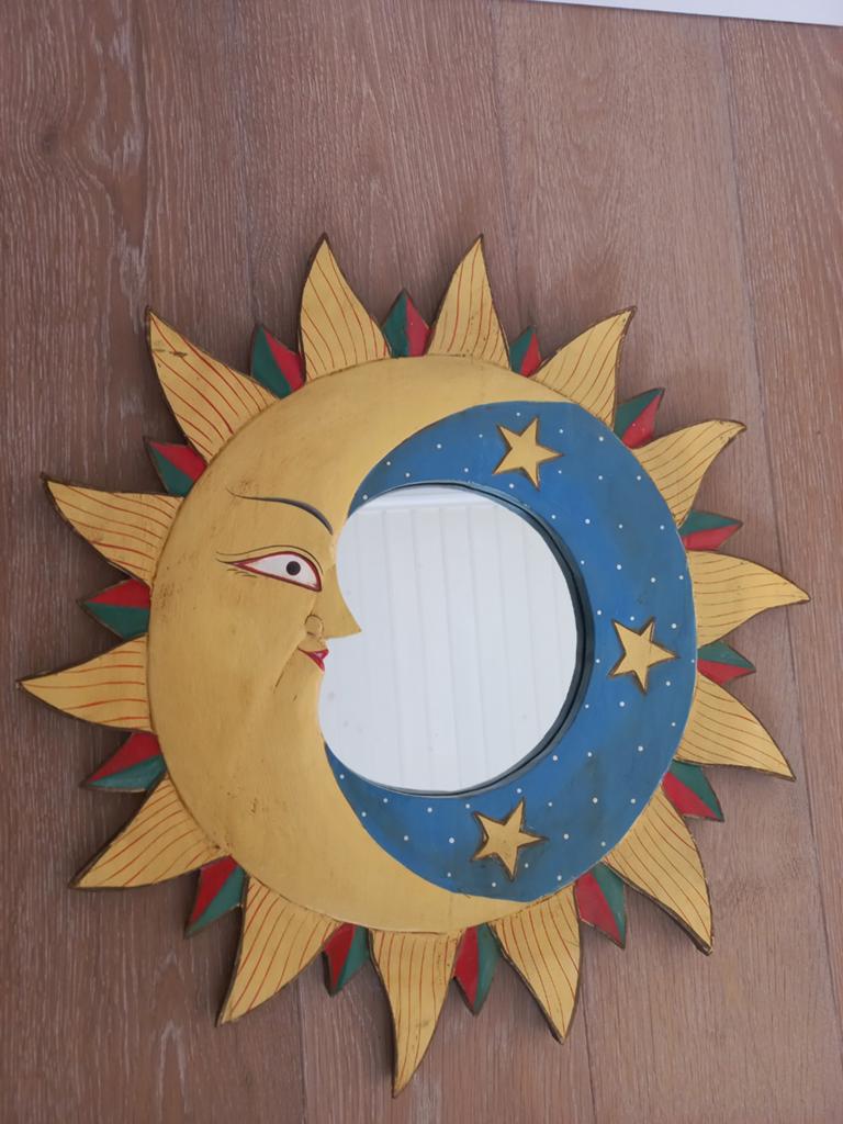 Unieke Zon en Maan Spiegel, Ophalen, Gebruikt