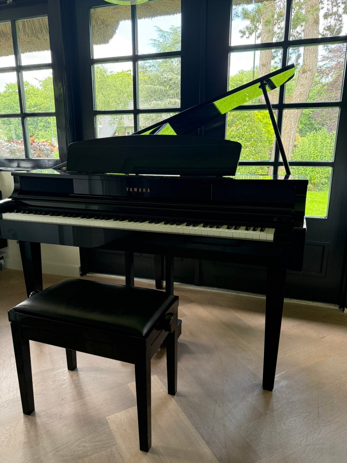 Yamaha digitale glanzend zwarte baby vleugel, CLP465GP, Muziek en Instrumenten, Ophalen, Gebruikt, Zwart, Vleugel