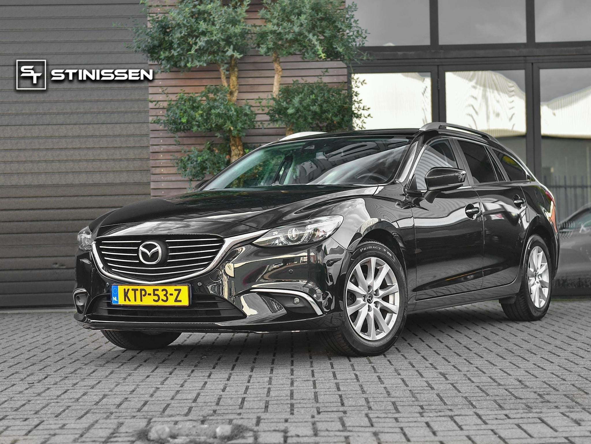 Mazda 6 Sportbreak 2.0 SkyActiv-G 165 Skylease+ Trekhaak Nav, Auto's, 1998 cc, Stof, Gebruikt, 4 cilinders