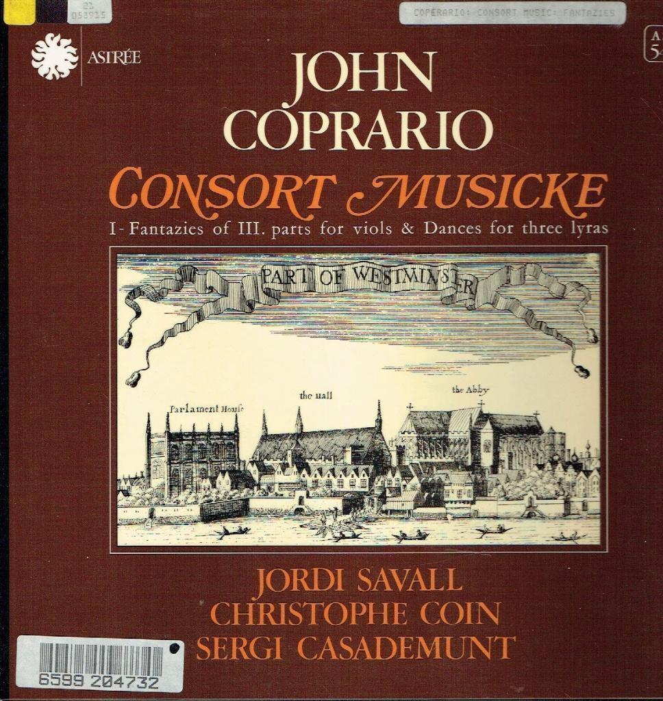 John Coprario  Consort Musicke, Kamermuziek, Verzenden, Zo goed als nieuw, 12 inch
