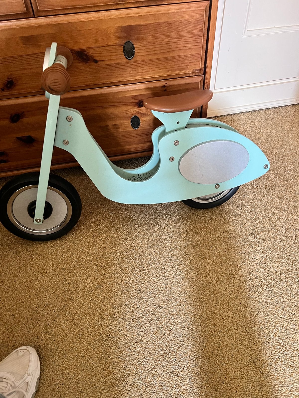 Vespa loopscooter - Mintgroen, Ophalen of Verzenden, Zo goed als nieuw, Loopfiets