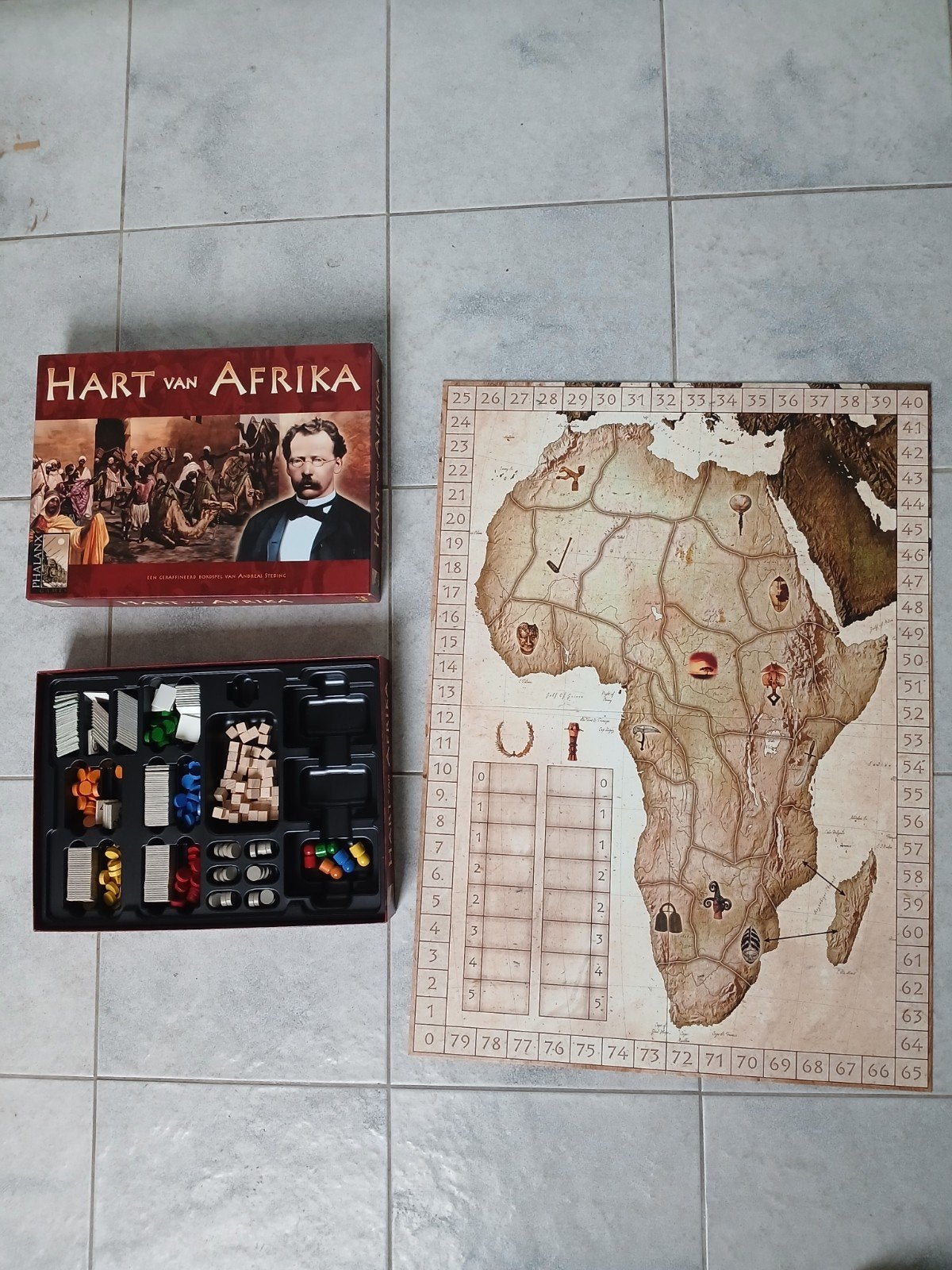Hart van Afrika, Hobby en Vrije tijd, Gezelschapsspellen | Bordspellen, Zo goed als nieuw, Een of twee spelers, Drie of vier spelers