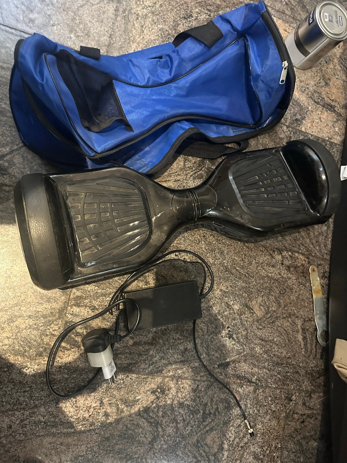 Zwarte Hoverboard met oplader en draagtas, Ophalen of Verzenden, Gebruikt
