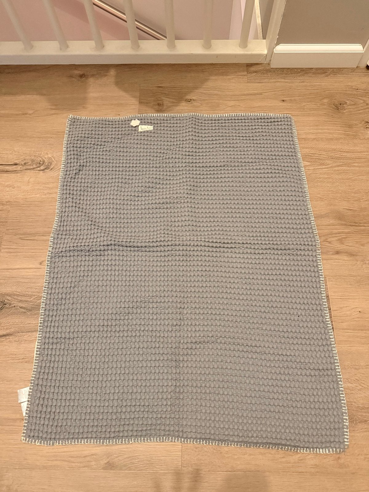 Koeka wafel deken grijs, Wasbaar, Gebruikt, Koeka, Ophalen of Verzenden