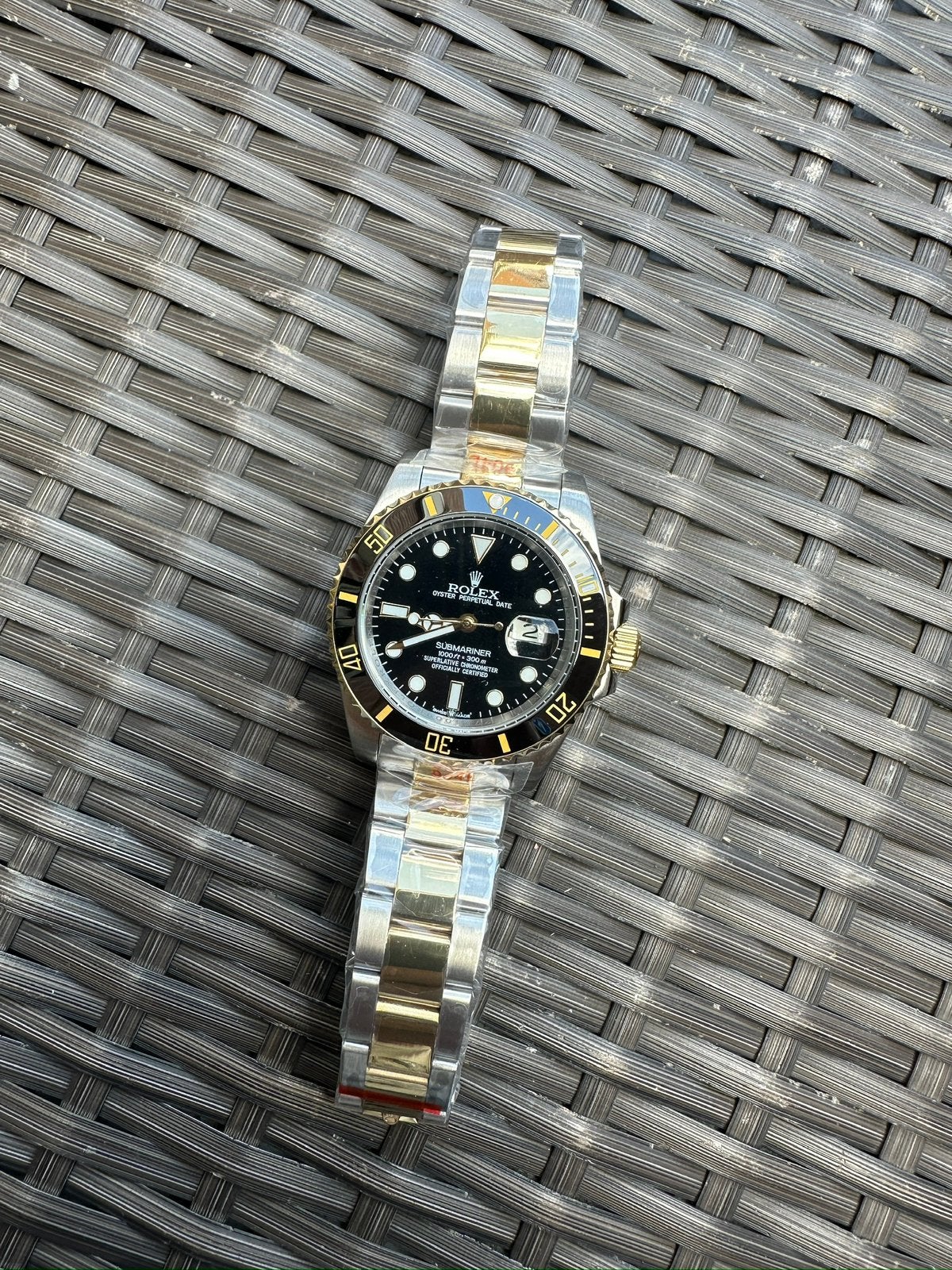 Rolex submariner bicolor, Ophalen of Verzenden, Zo goed als nieuw, Staal, Rolex