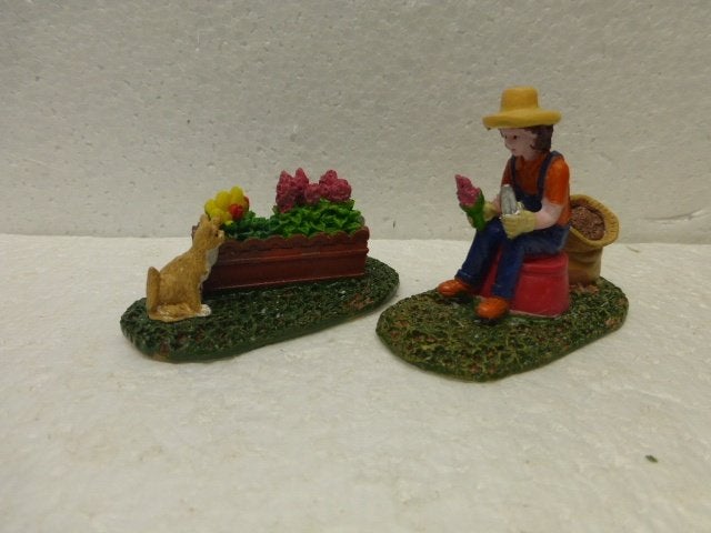 lemax garden grooming kerstdorp poppetje accessoire beeldje, Ophalen of Verzenden, Zo goed als nieuw