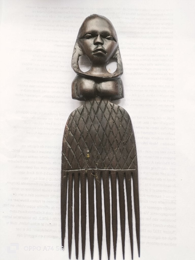 Afika Tribale-kunstkam, Hout, 24 cm, Gesneden, Afrika